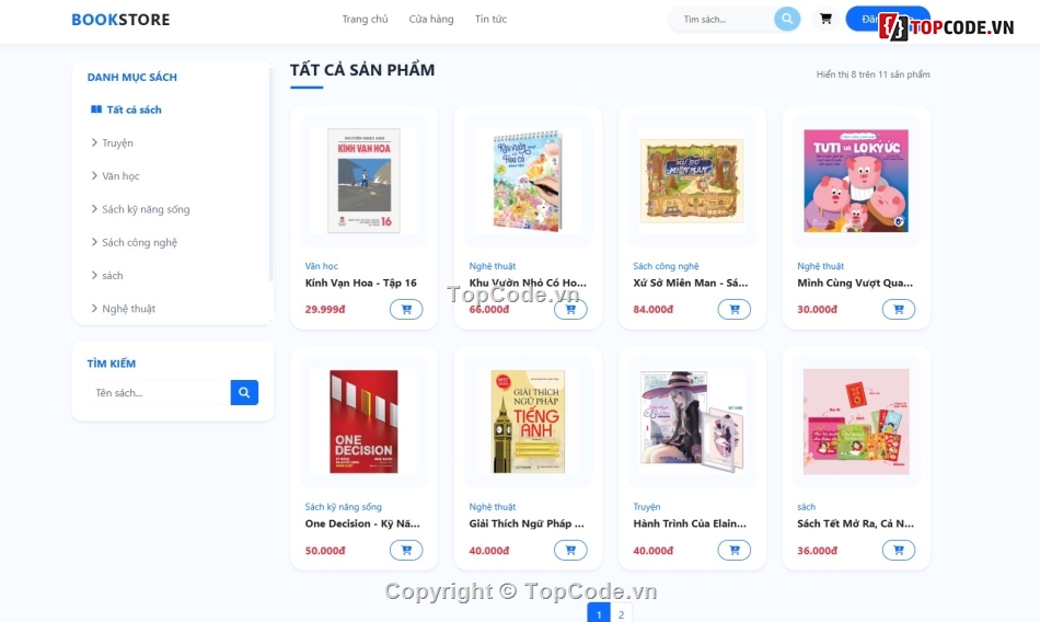 mới nhất,bán hàng,web bán sách